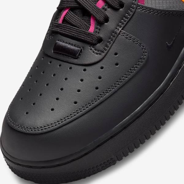 Men's Nike Air Force 1 React Sneakers Black / Orange / Pink / Black | NK087DSH