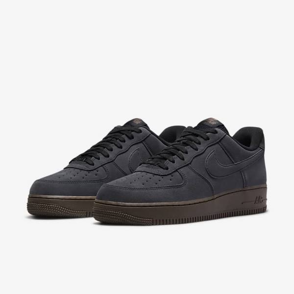 Men's Nike Air Force 1 Sneakers White / Dark Chocolate | NK621LYT