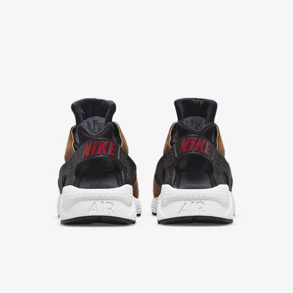 Men's Nike Air Huarache LE Sneakers Black / White / Red | NK310UXA