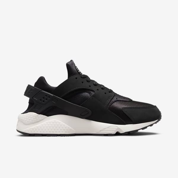 Men's Nike Air Huarache LE Sneakers Black / White | NK584UXJ