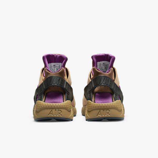 Men's Nike Air Huarache LE Sneakers Black / Brown | NK752XEQ