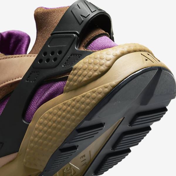 Men's Nike Air Huarache LE Sneakers Black / Brown | NK752XEQ