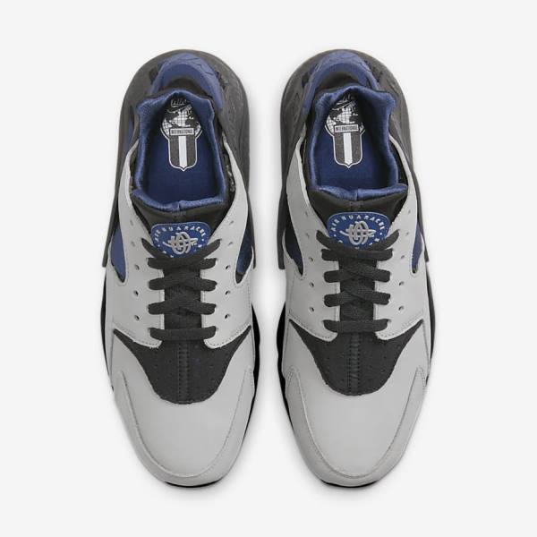 Men's Nike Air Huarache LE Sneakers Grey / Black / Navy | NK170LXJ