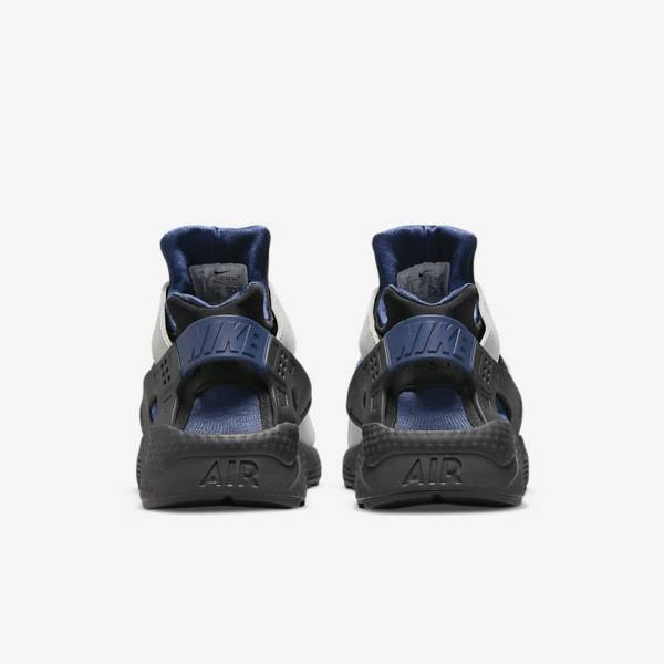 Men's Nike Air Huarache LE Sneakers Grey / Black / Navy | NK170LXJ