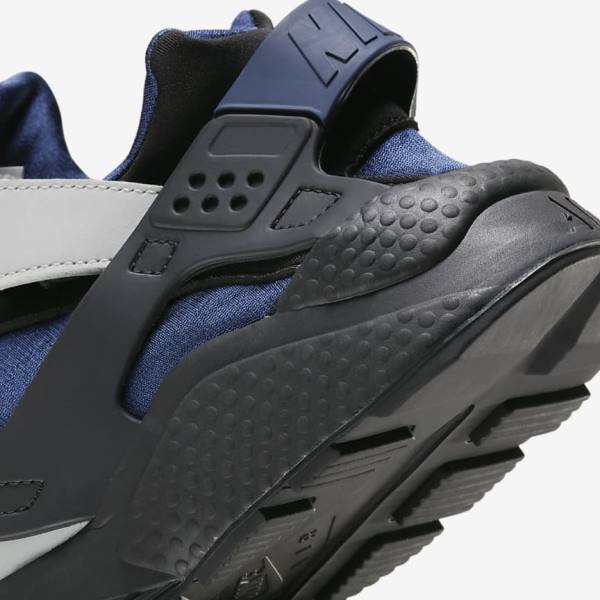 Men's Nike Air Huarache LE Sneakers Grey / Black / Navy | NK170LXJ