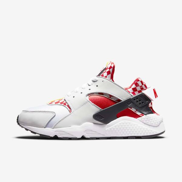 Men\'s Nike Air Huarache Premium Liverpool F.C. Sneakers White / Yellow / Red | NK152PMV