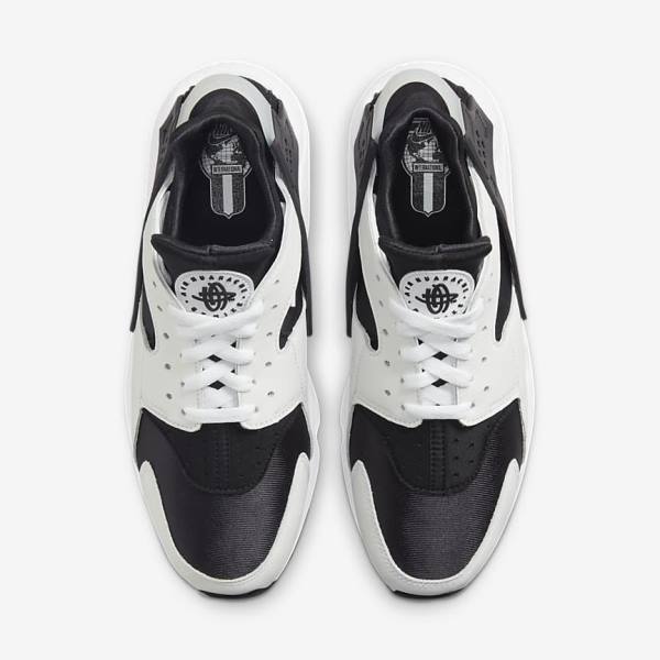 Men's Nike Air Huarache Sneakers Black / White | NK062VSO