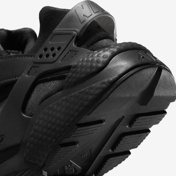 Men's Nike Air Huarache Sneakers Black / Dark Grey | NK902QDI