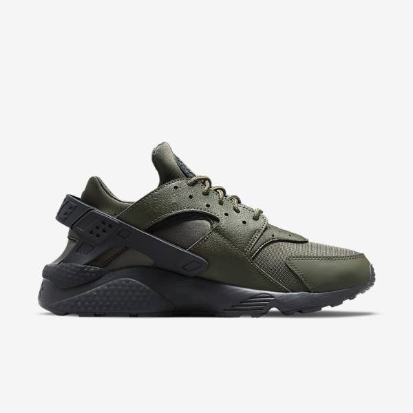 Men's Nike Air Huarache Sneakers Khaki / Black / Gold / Khaki | NK487AJU