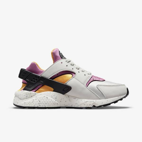 Men's Nike Air Huarache Sneakers Light Beige / Gold / Black / Pink | NK476YOK