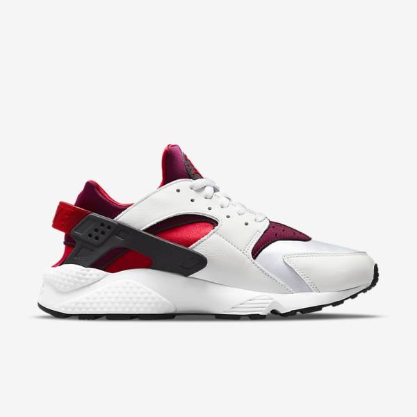 Men's Nike Air Huarache Sneakers White / Red / Black / Red | NK168BHJ