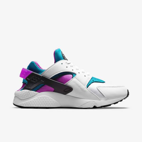 Men's Nike Air Huarache Sneakers White / Black | NK174RDF