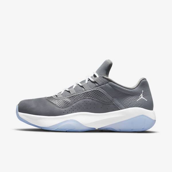 Men\'s Nike Air Jordan 11 CMFT Low Jordan Shoes Grey / White | NK479QCT