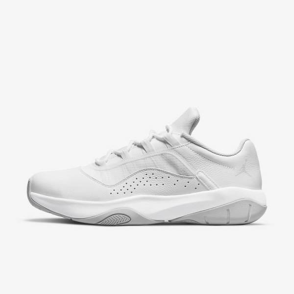 Men\'s Nike Air Jordan 11 CMFT Low Sneakers White / Platinum | NK653SMD