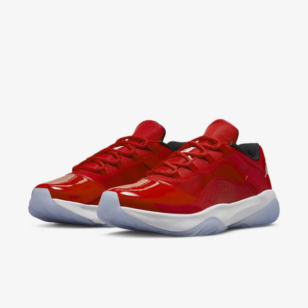 Men's Nike Air Jordan 11 CMFT Low Sneakers Red / Black / White | NK708RPG