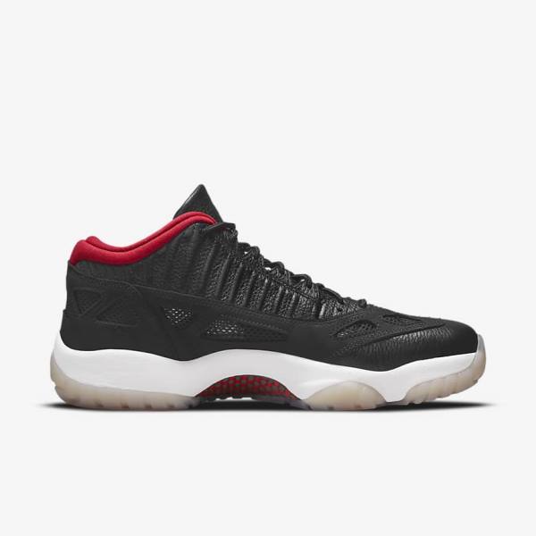 Men's Nike Air Jordan 11 Retro Low IE Jordan Shoes Black / Multicolor / Red | NK325UBI