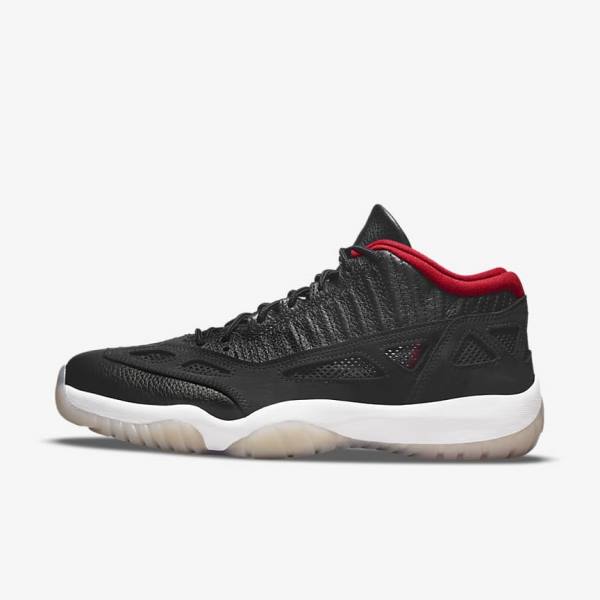 Men\'s Nike Air Jordan 11 Retro Low IE Jordan Shoes Black / Multicolor / Red | NK325UBI