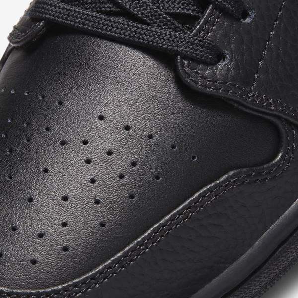 Men's Nike Air Jordan 1 Low Sneakers Black | NK568VNP