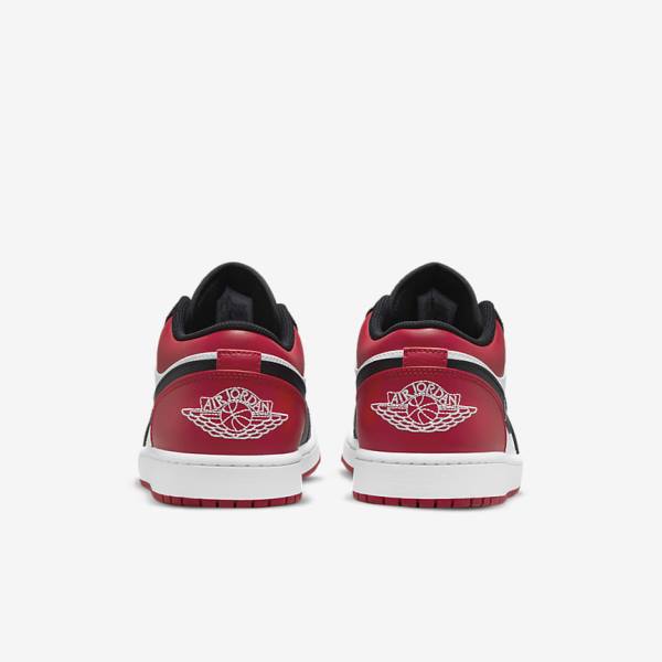 Men's Nike Air Jordan 1 Low Sneakers Red / Black / White | NK083EYT