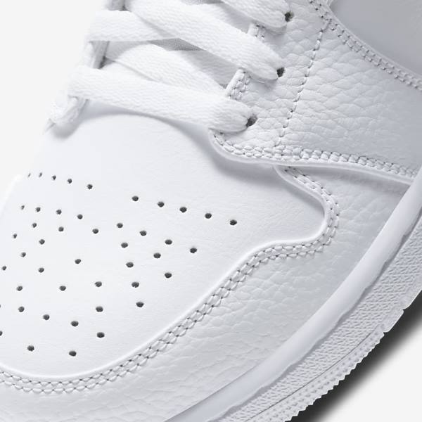 Men's Nike Air Jordan 1 Mid Sneakers White | NK938MVI