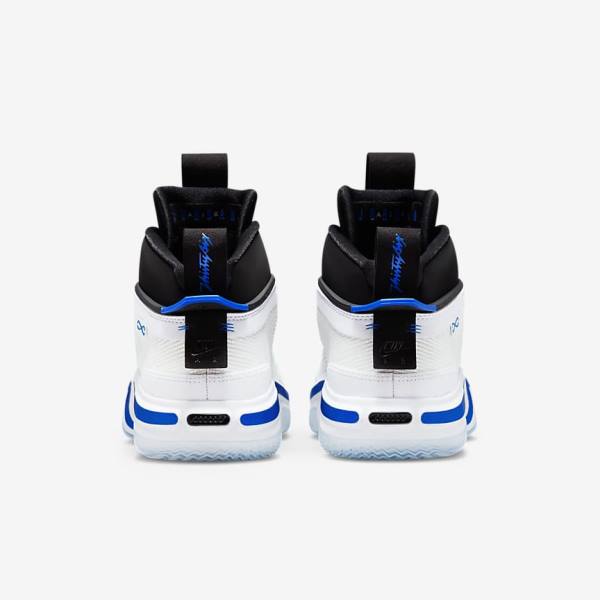 Men's Nike Air Jordan XXXVI Jordan Shoes White / Black / Blue | NK012WCK