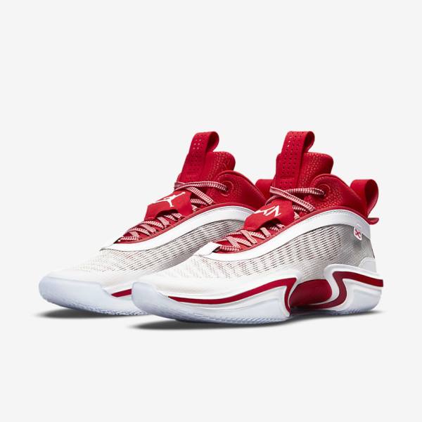 Men's Nike Air Jordan XXXVI SE Kia Global Game Basketball Shoes White / Red / White | NK014GWK