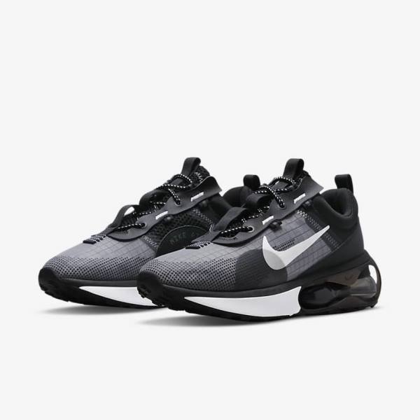 Men's Nike Air Max 2021 Sneakers Black / Grey / White | NK169HLV