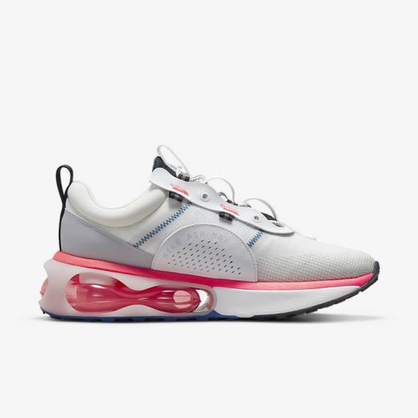 Men's Nike Air Max 2021 Sneakers White / Red / Black / Blue | NK076RIS