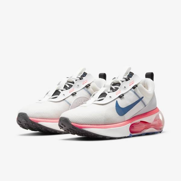 Men's Nike Air Max 2021 Sneakers White / Red / Black / Blue | NK076RIS