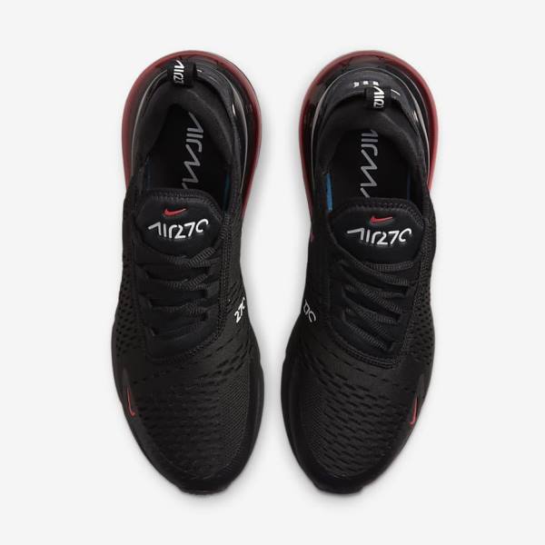 Men's Nike Air Max 270 Sneakers Black / White / Red | NK371AWQ