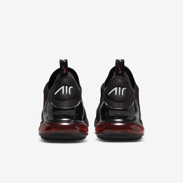 Men's Nike Air Max 270 Sneakers Black / White / Red | NK371AWQ