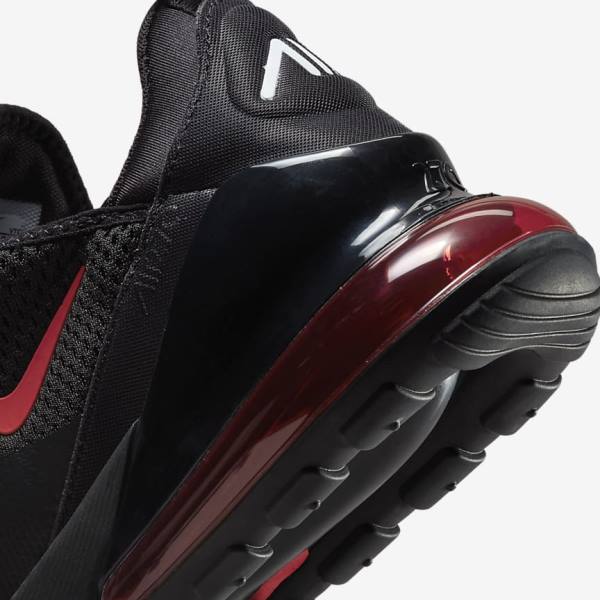 Men's Nike Air Max 270 Sneakers Black / White / Red | NK371AWQ