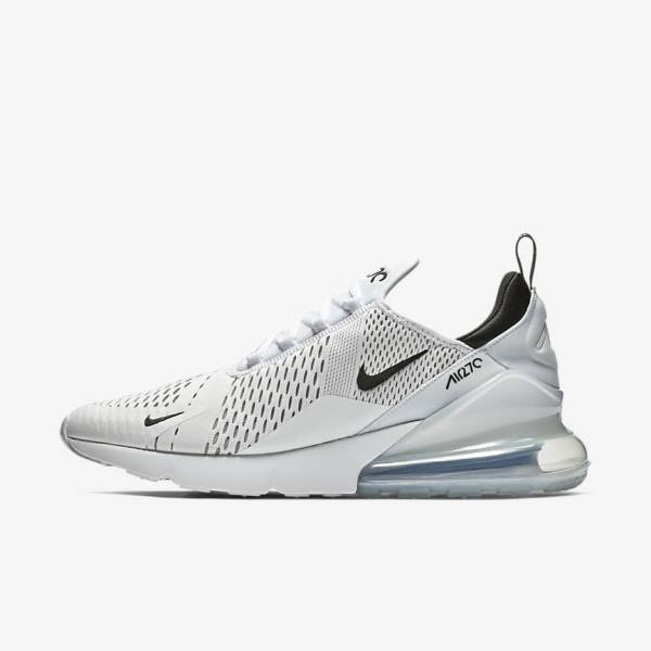 Men\'s Nike Air Max 270 Sneakers White / Black | NK681LFB