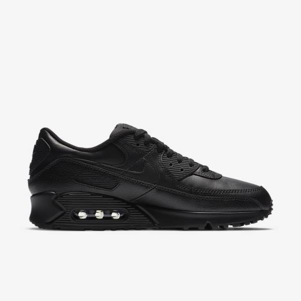 Men's Nike Air Max 90 LTR Sneakers Black | NK695MHW