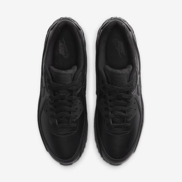 Men's Nike Air Max 90 LTR Sneakers Black | NK695MHW