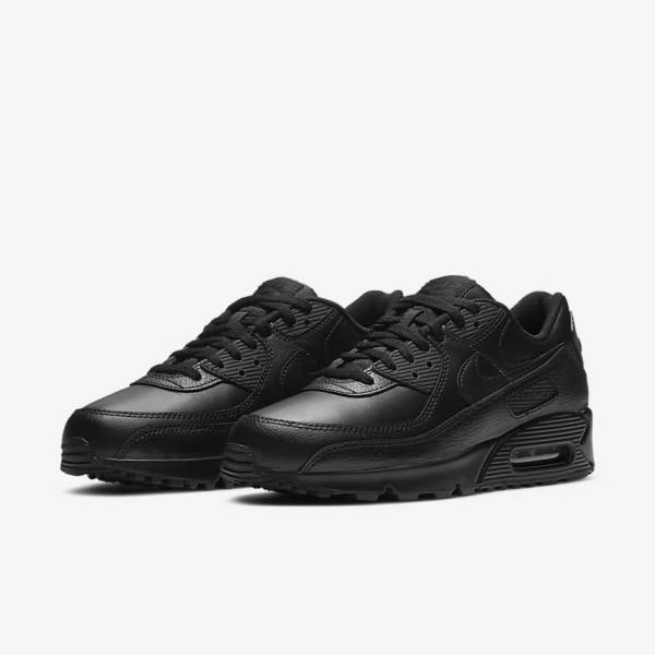 Men's Nike Air Max 90 LTR Sneakers Black | NK695MHW