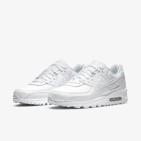 Men's Nike Air Max 90 LTR Sneakers White | NK569GMN