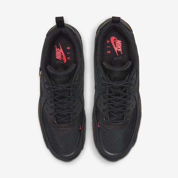 Men's Nike Air Max 90 Surplus Sneakers Black | NK895DWK