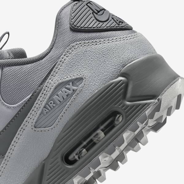 Men's Nike Air Max 90 Surplus Sneakers Grey / Pink Light Blue / Grey | NK015ANG