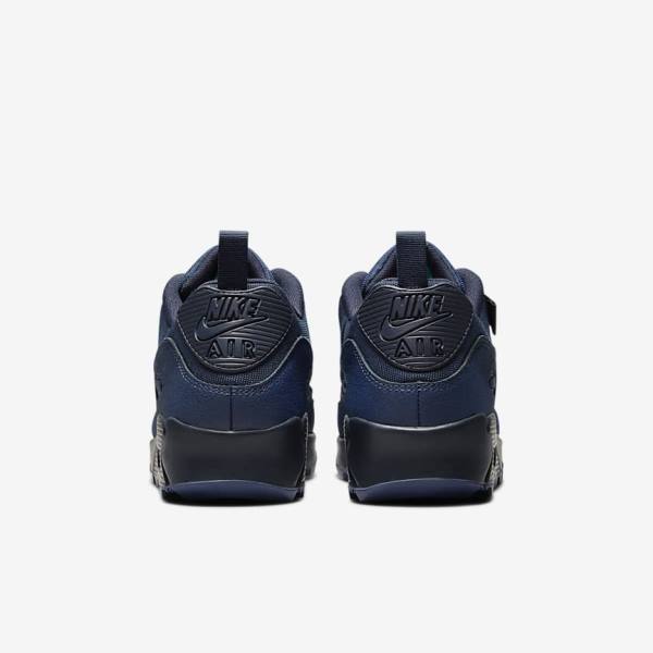 Men's Nike Air Max 90 Surplus Sneakers Navy / Obsidian | NK946UZM