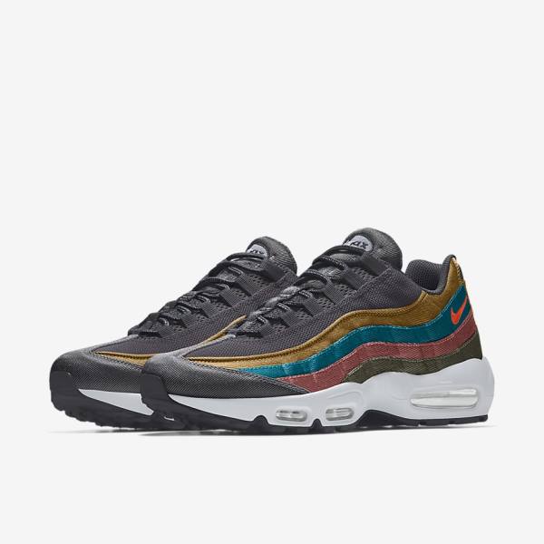 Men's Nike Air Max 95 By You Custom Sneakers Multicolor | NK029CFI