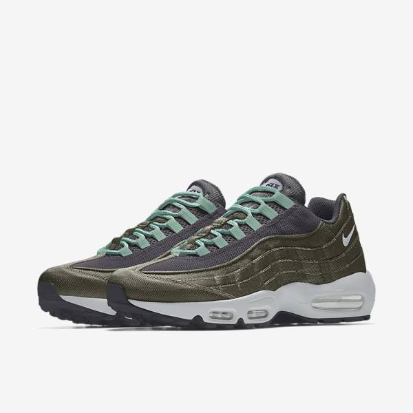 Men's Nike Air Max 95 By You Custom Sneakers Multicolor | NK304VTG