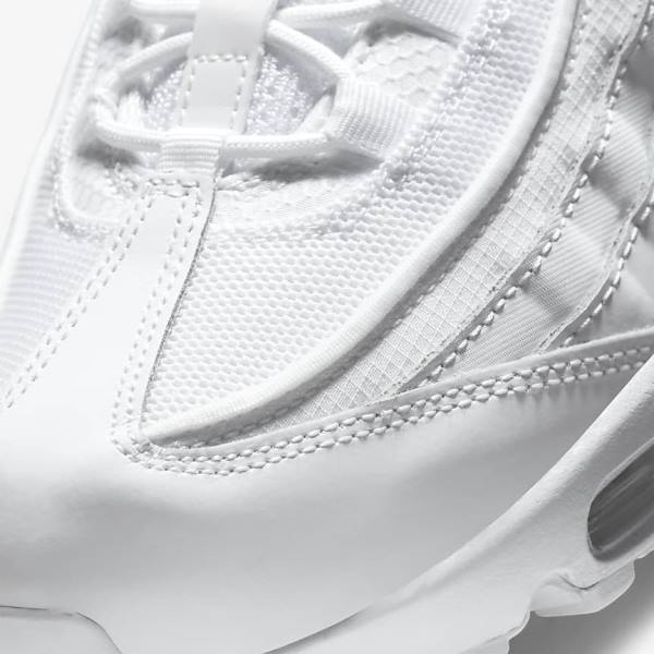 Men's Nike Air Max 95 Essential Sneakers White / Grey / White | NK092FKP