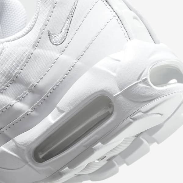 Men's Nike Air Max 95 Essential Sneakers White / Grey / White | NK092FKP