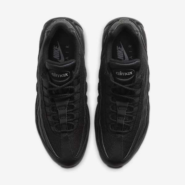 Men's Nike Air Max 95 Essential Sneakers Black / Dark Grey | NK328FMS