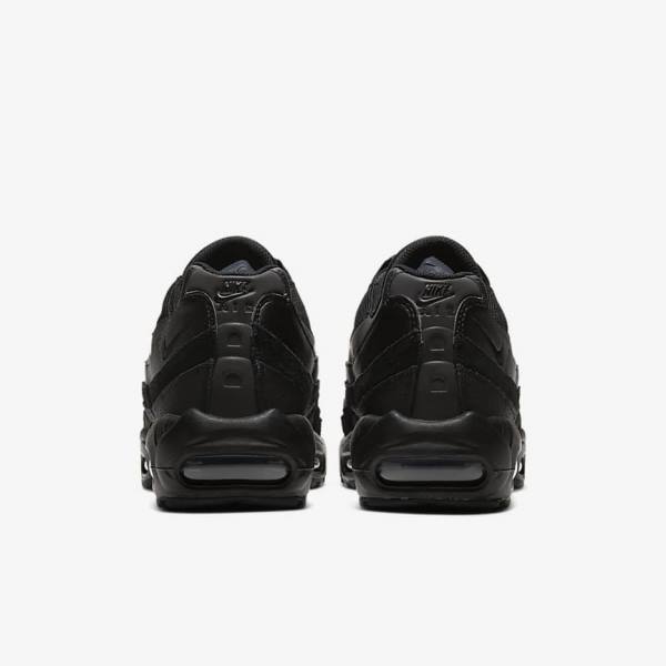 Men's Nike Air Max 95 Essential Sneakers Black / Dark Grey | NK328FMS