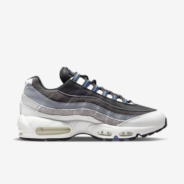 Men's Nike Air Max 95 Sneakers Black / Dark Grey / Blue | NK049HTO