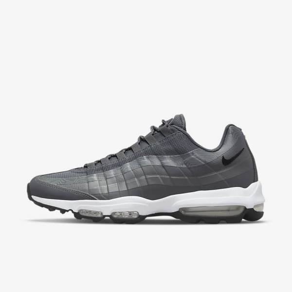 Men\'s Nike Air Max 95 UL Sneakers Grey / White / Black | NK237JHE