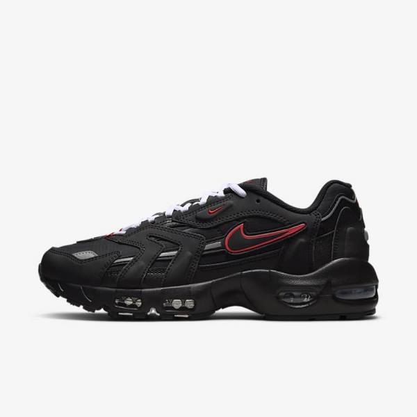 Men\'s Nike Air Max 96 II Sneakers Black / Red / White | NK945PIW