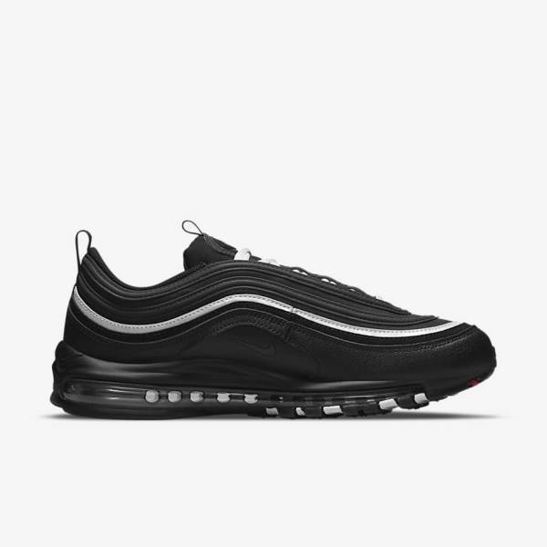 Men's Nike Air Max 97 Sneakers Black / Red / White | NK543YXT